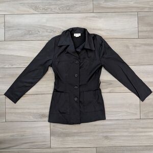 Mine Vintage Black Tailored Waistcoat Blazer
